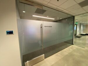 anaheim, ca frosted and etched glass graphics for offices
