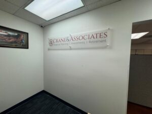 no glare acrylic lobby logo signs in fullerton, ca