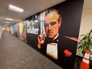 Environmental wall graphics for office hallways in los angeles, ca