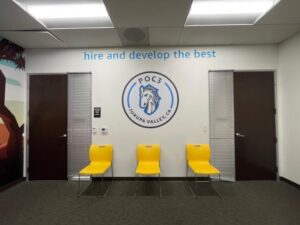 Wall logo decals for offices in orange county, ca