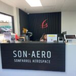 Custom Office Lobby Printed Wallpaper and Dimensional Logos and Lettering Welcome Clients and Visitors in Anaheim, CA!