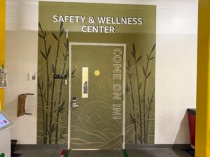 safety and wellness center wall and door wraps in ontario, ca