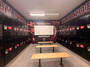 Troy High School Girls Basketball team room wall wraps in fullerton, ca