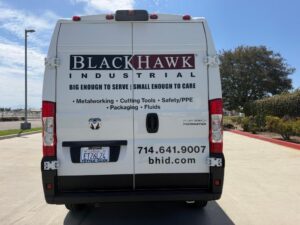 custom decals and lettering for sprinter vans in orange county, ca