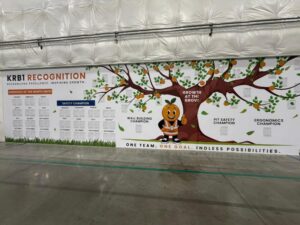 custom employee recognition wall graphics in san bernardino county, ca