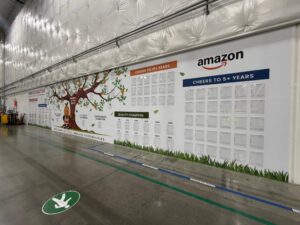 custom employee recognition wall wraps in san bernadino, ca